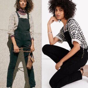 Madewell Women's Skinny Overalls in Lunar Wash Cotton Stretch 26519